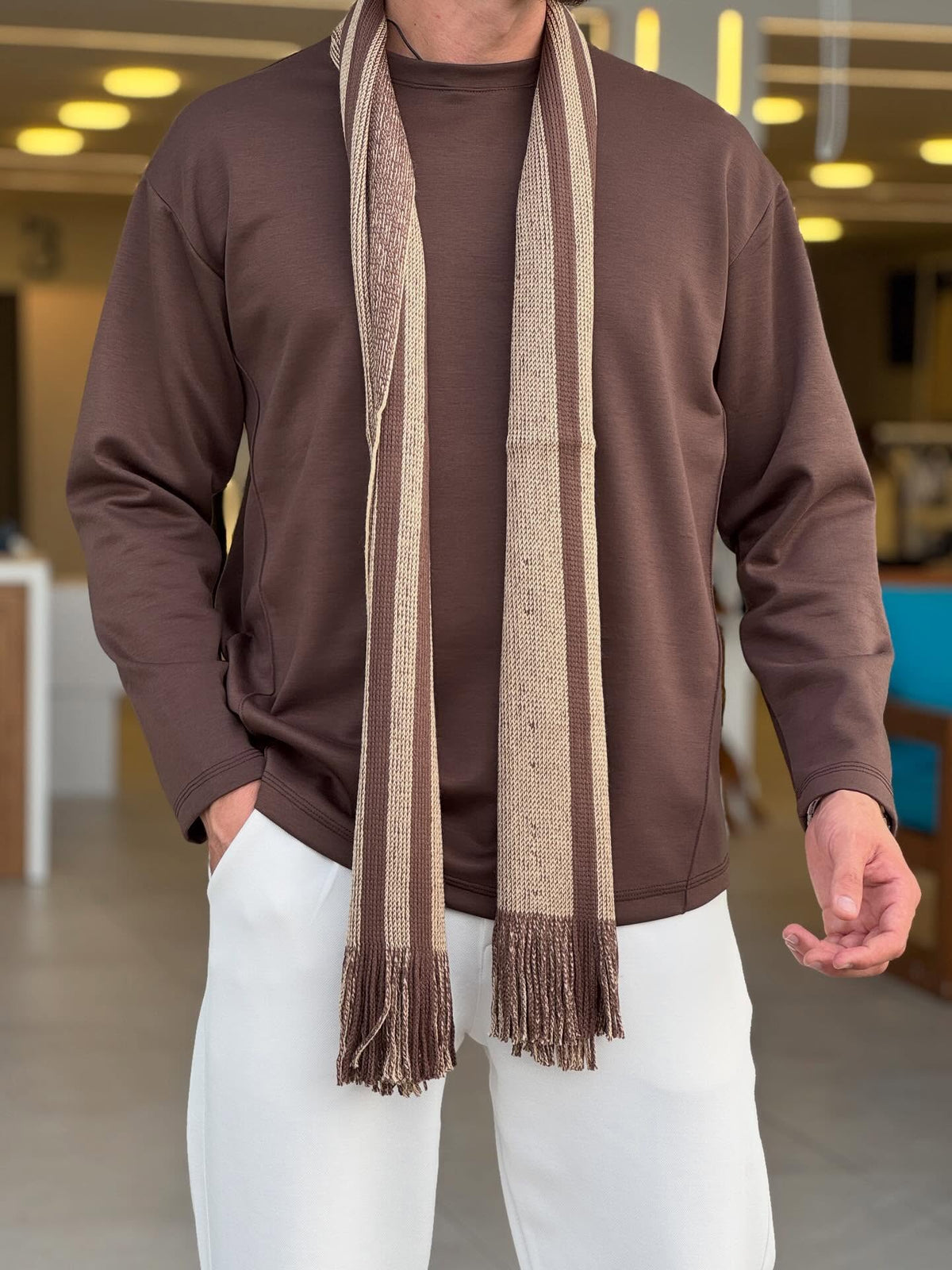 O,Zero Brand Brown Top